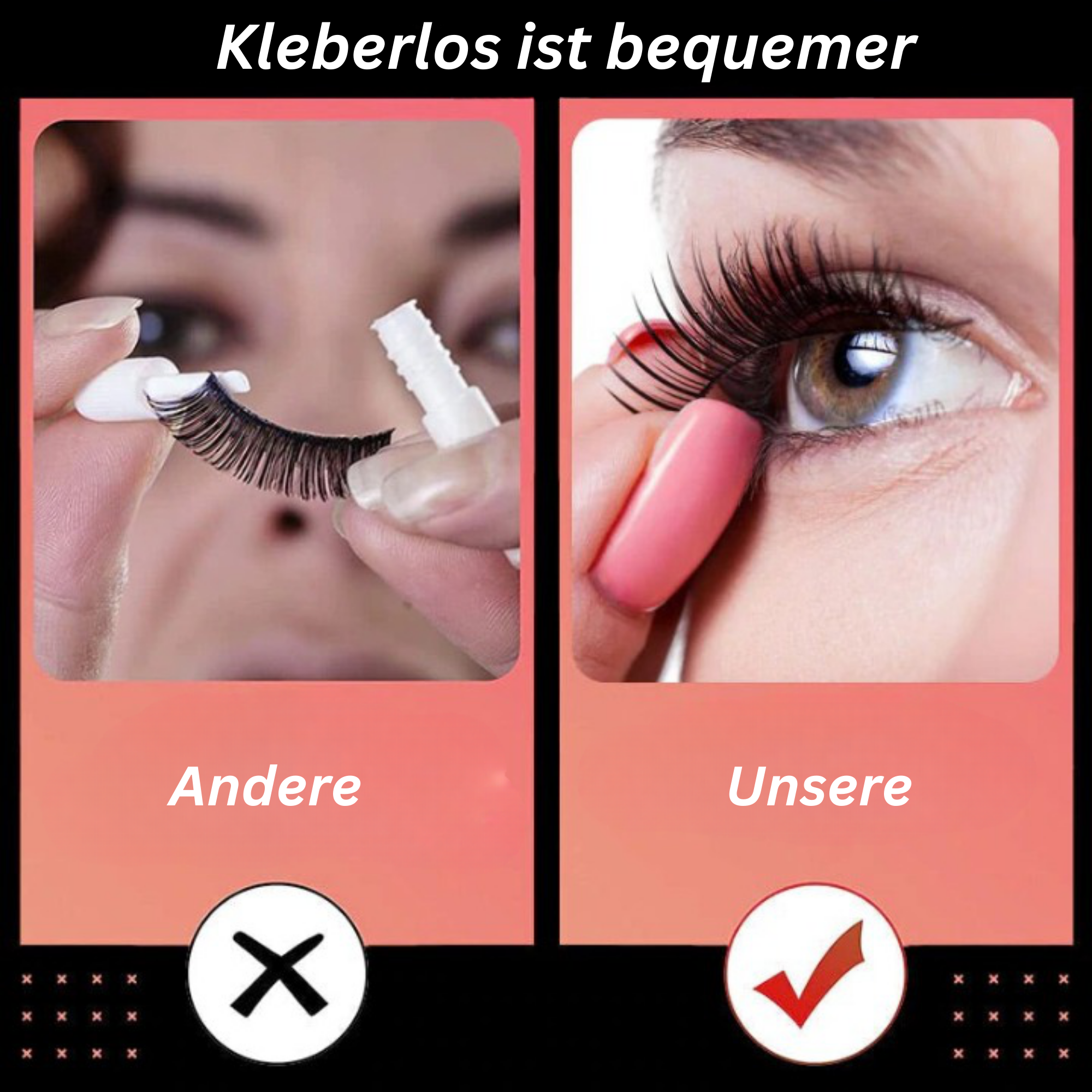 LureLash™️ I Wiederverwendbare selbstklebende Wimpern (1+1 GRATIS)