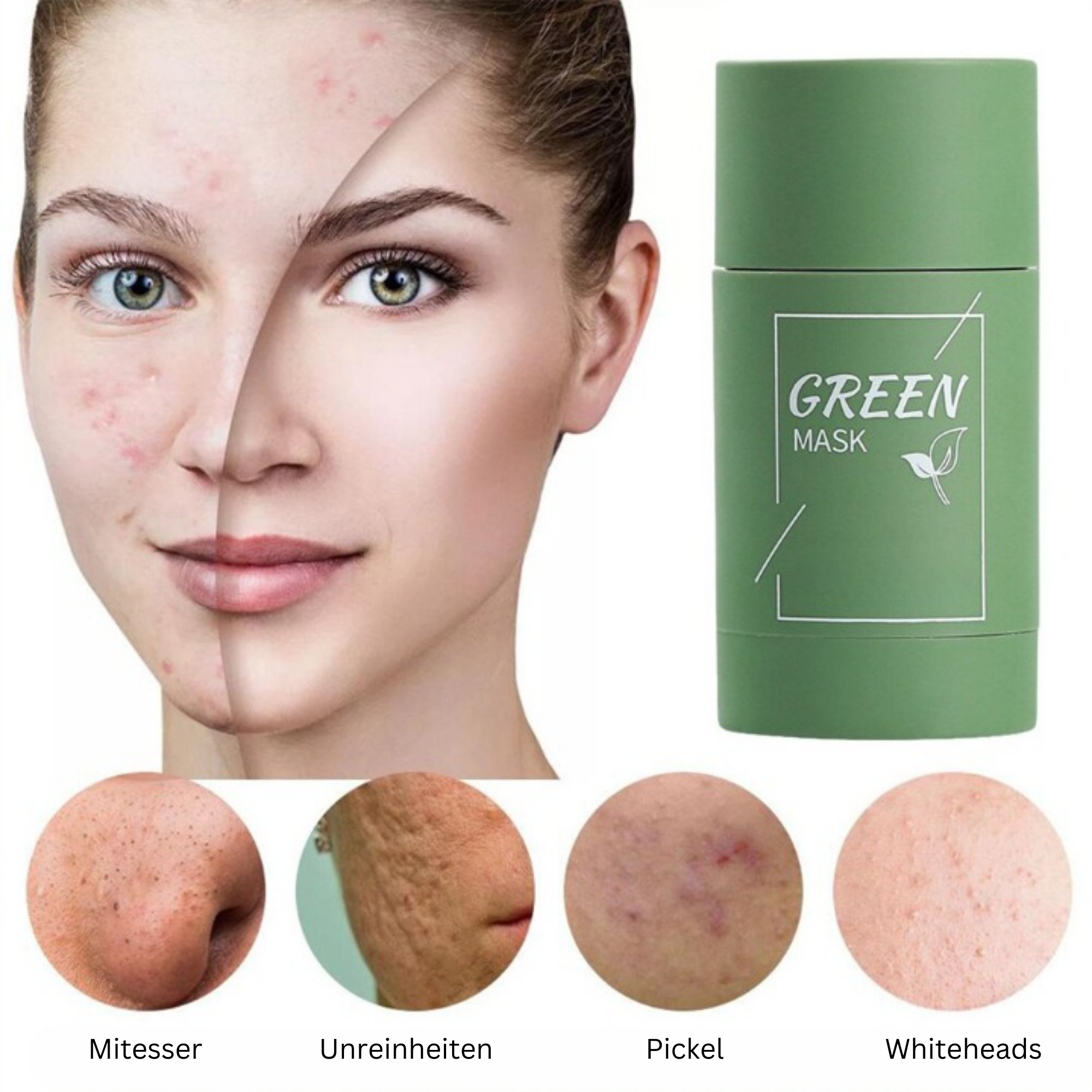 MintFresh™️ I Grüner Tee Stick Maske (1+1 GRATIS)