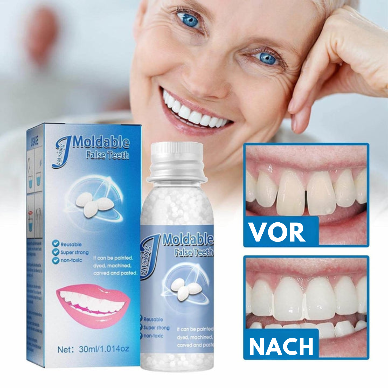 ToothCharm™️ - Formbare falsche Zähne (1+1 GRATIS)