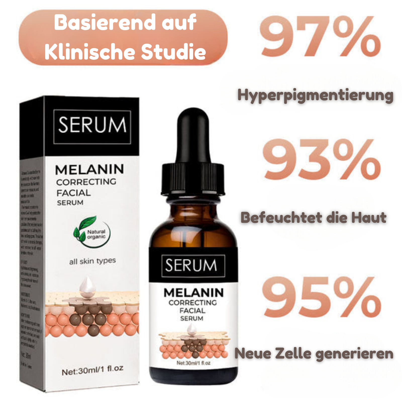 SkinQuench™ - Melanin korrigierendes Gesichtsserum (1+1 GRATIS)