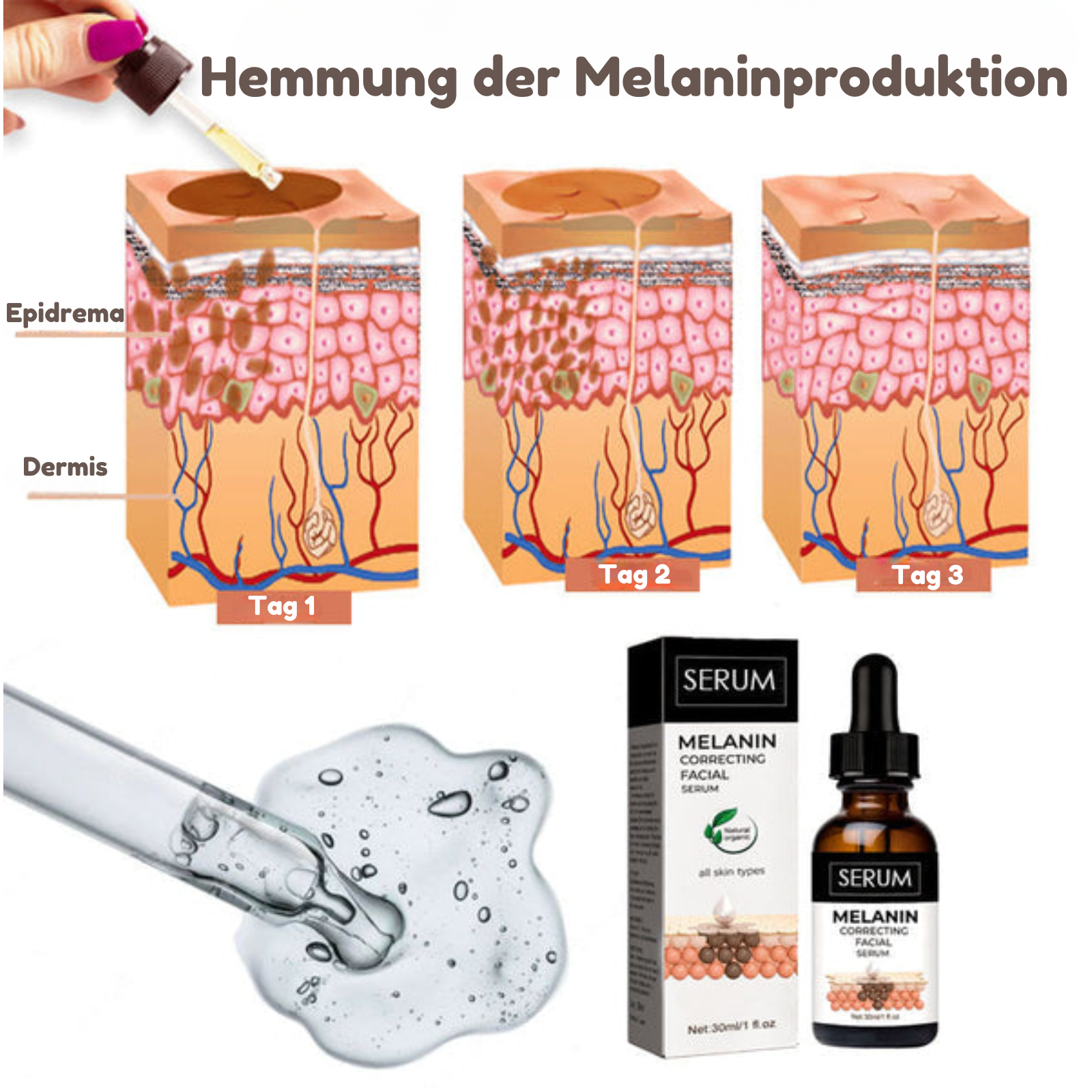 SkinQuench™ - Melanin korrigierendes Gesichtsserum (1+1 GRATIS)